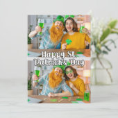 2-Fotos Maßgeschneiderte moderne Vorlage St. Paddy (Stehend Vorderseite)