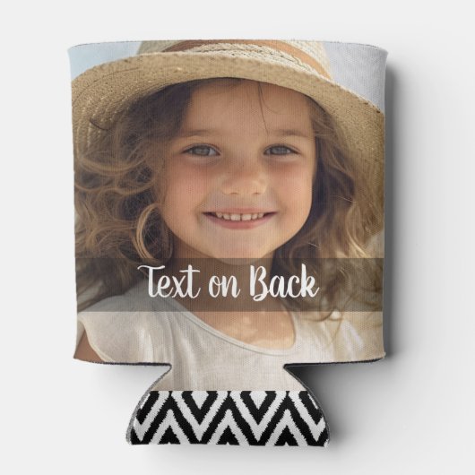 2 Fotos mit Ihrem eigenen Snap-Chat-Meme Dosenkühler (Rückseite)