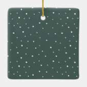 2 Fotos Moderne Haustiere Weihnachtsfeiertag Custo Keramikornament (Rückseite)