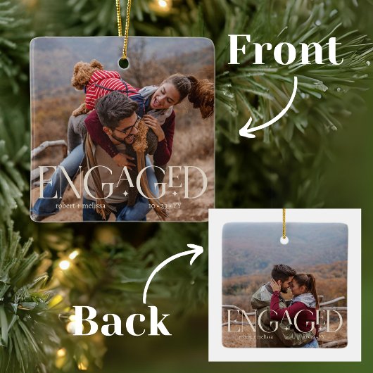 2 Fotos Moderne Verlobte Farbgebung Keramikornament