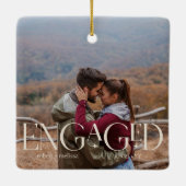 2 Fotos Moderne Verlobte Farbgebung Keramikornament (Rückseite)