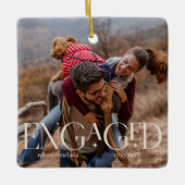 2 Fotos Moderne Verlobte Farbgebung Keramikornament (Vorderseite)