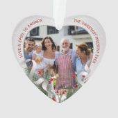 2 Fotos Neue Großeltern Silver Frame Ornament (Rückseite)