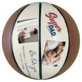 2 Fotos Niedlich Vatertag Custom Basketball (Vertikal)