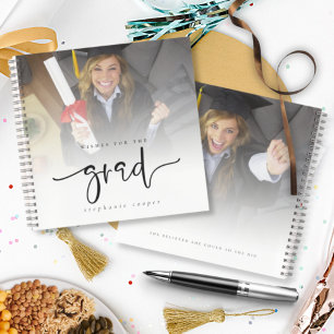 2 Fotos Overlay Wünsche für Grad Gästebuch Notizblock