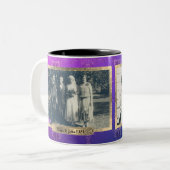 2 Fotos Rose & Schmetterlinge Tasse (Vorderseite Links)