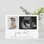 2 Fotos schätzen die Ankündigung der Schwangerscha (Stehend Vorderseite)