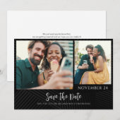 2 Fotos Script Wedding Save The Date (Vorne/Hinten)