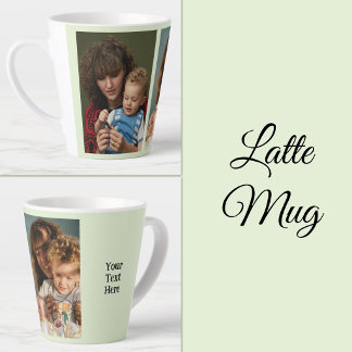 2 Fotos Text hinzufügen weiß grün Milchtasse