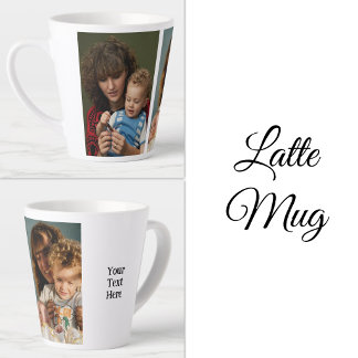 2 Fotos Text hinzufügen weiß schwarz Milchtasse