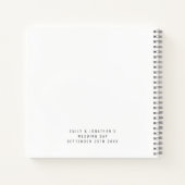 2 Fotos Unser Beginns Hochzeitstag Gästebuch Notizblock (Rückseite)