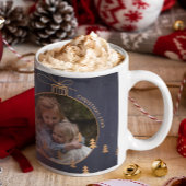 2 FOTOS Weihnachtsbaumdekoration Joy Navy Kaffeetasse