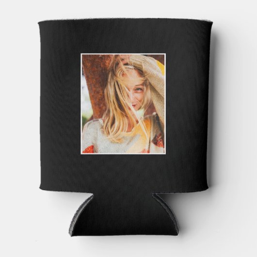 2 Fotovorlage Doppelseitiges Schwarz Dosenkühler (Vorderseite)