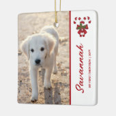 2 Fotovorlage mein 1. Weihnachten mit Candy Canes Keramikornament (Links)