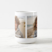 2 Fotovorlage Modernes Minimales mit benutzerdefin Kaffeetasse (Mittel)