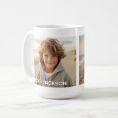 2 Fotovorlage Modernes Minimales mit benutzerdefin Kaffeetasse (Vorderseite Links)