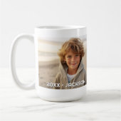 2 Fotovorlage Modernes Minimales mit benutzerdefin Kaffeetasse (Links)