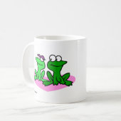 2 Frösche Liebe Pad Tasse (Vorderseite Links)