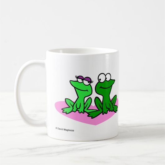 2 Frösche Liebe Pad Tasse (Links)