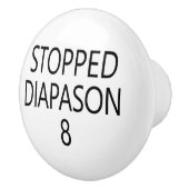 2 ft Stopptes Diapason Organ Stopp Keramikknauf (Rechts)