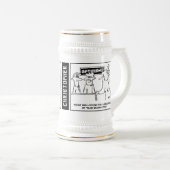 2 Fun Optician Thema Cartoon zu personalisieren. Bierglas (VorderseiteRechts)