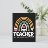 2- Funny Teacher Mode Teaching Geschenk für Lehrer (Stehend Vorderseite)