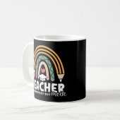 2- Funny Teacher Mode Teaching Geschenk für Lehrer Kaffeetasse (Vorderseite Links)