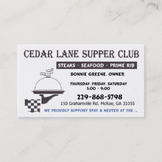 2 für 1 Geschäfts-Karte Visitenkarte