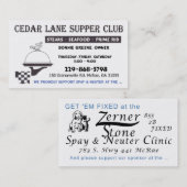 2 für 1 Geschäfts-Karte Visitenkarte (Vorne/Hinten)