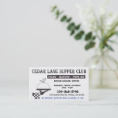 2 für 1 Geschäfts-Karte Visitenkarte (Stehend Vorderseite)