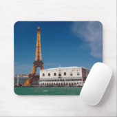 2 für 1 Venedig und Paris - Gemischte Welt Mousepad (Mit Mouse)