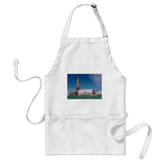 2 für 1 Venedig und Paris - Gemischte Welt Schürze (Vorne)
