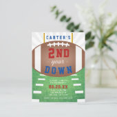 2. Fußball-Thema Geburtstag Einladungspostkarte (Stehend Vorderseite)