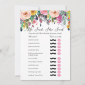 2 Games Rose Gold Brautparty Game 12x18 Einladung (Rückseite)