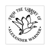 2 Gänse in Flugbibliotheksname Gummistempel (Prägung)