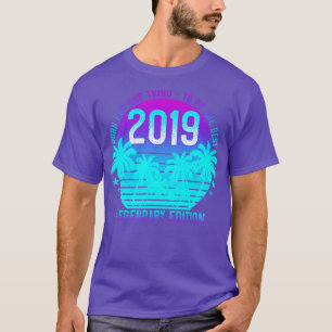2. Geburtstag 2019 Vintage Ästhetische Sonnenunter T-Shirt