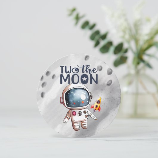 2. Geburtstag 2. Der Mondjunge Einladung (Stehend Vorderseite)