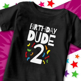 2. Geburtstag 2 Jahr Junge Party Geburtstag Typ 2 Baby T-shirt