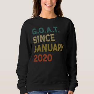 2. Geburtstag 2 Jahre alte Ziege seit Januar 2020 Sweatshirt