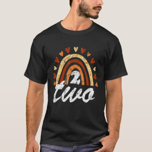 2. Geburtstag 2 Jahre Altes Geburtstag Rainbow Fam T-Shirt