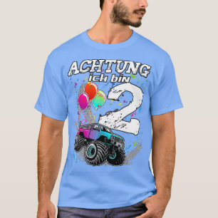 2. Geburtstag 2 Jahre Monster LKW Geschenk T-Shirt