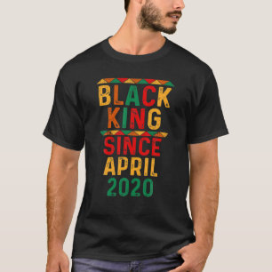 2. Geburtstag 2 Jahre Schwarzer König seit April 2 T-Shirt