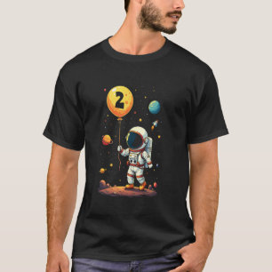 2. Geburtstag Astronaut Planetenspaziergang T-Shirt