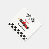 2. Geburtstag: Aufwachsen von zwei schnellen Rennw Serviette (Ecke)