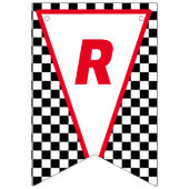 2. Geburtstag: Aufwachsen von zwei schnellen Rennw Wimpelkette (Zweite Fahne)