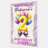 2. Geburtstag Ballon Thema Acrylschild (Winkel)