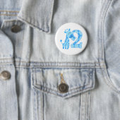 2. Geburtstag Blue Giraffe Button (Beispiel)