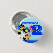 2. Geburtstag Button (Vorne & Hinten)