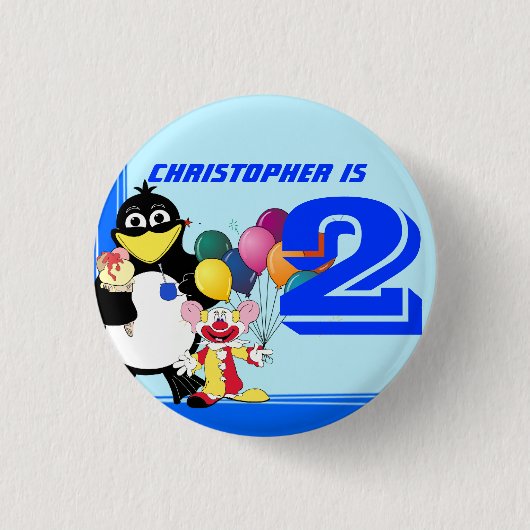 2. Geburtstag Button (Vorderseite)
