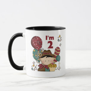 2. Geburtstag Cowboy T - Shirt und Geschenke Tasse